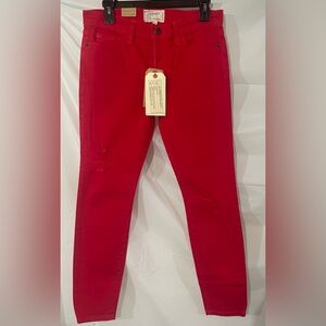 Current/Elliott Red Skinny Jeans